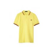 Fred Perry M3600 Kortärmad Pooltröja Yellow, Herr