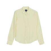 Gant Lemonade Yellow Linne Chambray Skjorta Yellow, Dam