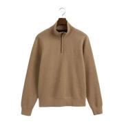 Gant Stickade Plagg Kollektion: Håll dig Varm och Stilfull Beige, Herr