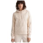 Gant Tone-on-Tone Logo Hoodie Beige, Dam