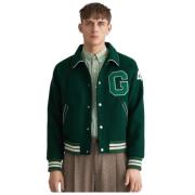 Gant Tidlös amerikansk baseballblouson Green, Herr