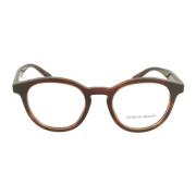 Giorgio Armani Rund Form Herrglasögon Modell 7227 Brown, Herr