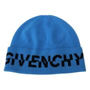 Givenchy Blå Ull Unisex Vinter Beanie Mössa Blue, Unisex