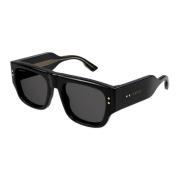 Gucci Solglasögon Gg1262S 001 svart svart grå Black, Herr