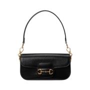 Gucci Liten Horsebit 1955 axelväska Black, Dam