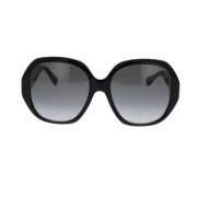 Gucci Oversized Geometriska Solglasögon Black, Dam