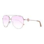 Guess Roséguld Aviator Solglasögon Pink, Dam