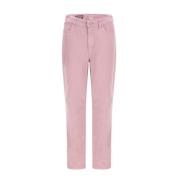 Guess Raka jeans med hög midja och avslappnad passform Pink, Dam