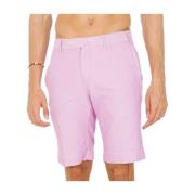 Hackett Lila Knapp och Dragkedja Bermuda Shorts Purple, Herr