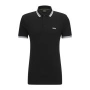 Hugo Boss Herr Polo med Detaljer och Kontrast Logo Modell 50469055 Pad...