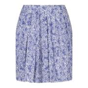 Isabel Marant Tryckt Minikjol Violaine Blue, Dam