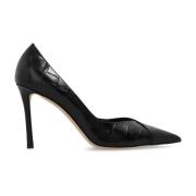 Jimmy Choo Cass läder stiletto pumps Black, Dam