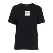 Karl Lagerfeld Svart Logo T-Shirt Uppgradering Black, Unisex