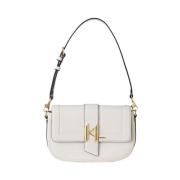 Karl Lagerfeld Sadel Baguette Väska White, Dam