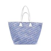 Karl Lagerfeld Tote Bags Blue, Dam