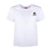 Kenzo Klassisk Crest Logo T-shirt White, Dam