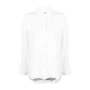 Krizia Silkesskjorta med djurtryck White, Dam