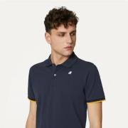 K-Way Polo Shirt Blue, Herr