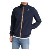 K-Way Airsne Bonded Jersey Jacka Blue, Herr