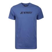 K-Way T-Shirt, Klassisk Stil Blue, Herr
