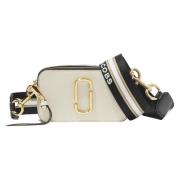 Marc Jacobs The Logo Strap Snapshot Väska White, Dam