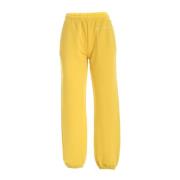 Marc Jacobs Gula Bomullssweatpants med Logotryck Yellow, Dam