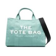 Marc Jacobs Grön Medium Toteväska med Logotryck Green, Dam