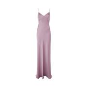 Max Mara Lilac Sidenklänning Selce Brudkollektion Purple, Dam