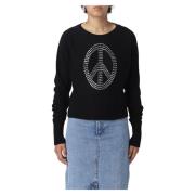 Moschino Lyxig Dam Sweatshirt Black, Dam