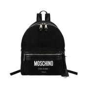 Moschino Milano Couture Ryggsäck för Män Black, Herr