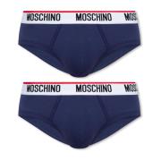 Moschino Märkeskalsonger 2-pack Blue, Herr