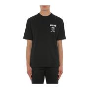 Moschino Ekologisk Bomull Jersey T-Shirt Black, Herr