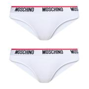 Moschino Märkeskalsonger 2-pack White, Dam