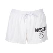 Moschino Double Smile Strand Boxer White, Herr