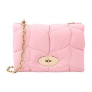 Mulberry Rosa axelväska med lock Pink, Dam