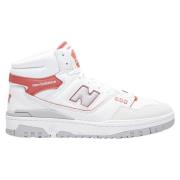 New Balance Höga Toppar Lädersneakers White, Dam