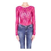 Pinko Long Sleeve Tops Pink, Dam