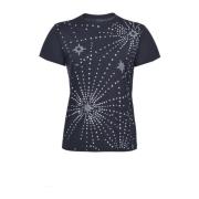 PINKO Zaccaria Jersey T-Shirt Black, Dam