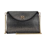 Pinko Strass Kuvert Black, Dam