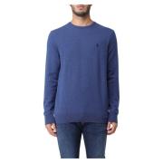 Polo Ralph Lauren Klassisk Stickad Crewneck Sweater Blue, Herr