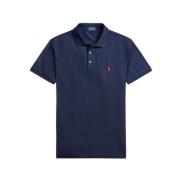 Polo Ralph Lauren Slim Fit Kortärmad Polo Tröja Blue, Herr