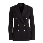 Polo Ralph Lauren Klassisk Figursydd Blazer Black, Dam