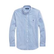 Polo Ralph Lauren Slimrandig Poplin Skjorta Blue, Herr