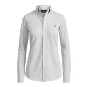 Polo Ralph Lauren Heidi Polo Stickad Skjorta Gray, Dam