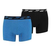 Puma Sportig Svart Texttryck Boxershorts Blue, Herr