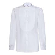 Ralph Lauren Cotton Tuxedo Shirt White, Herr