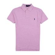 Ralph Lauren Klassisk bomullspolo för män Purple, Herr