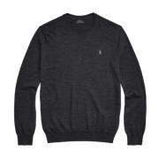 Ralph Lauren Merinoull Crewneck Pullover Gray, Herr