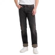 Replay Klassiska Straight Fit Jeans Gray, Herr