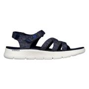 Skechers Flat Sandals Blue, Dam